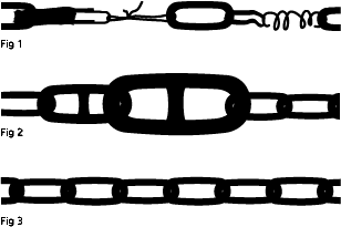several chains